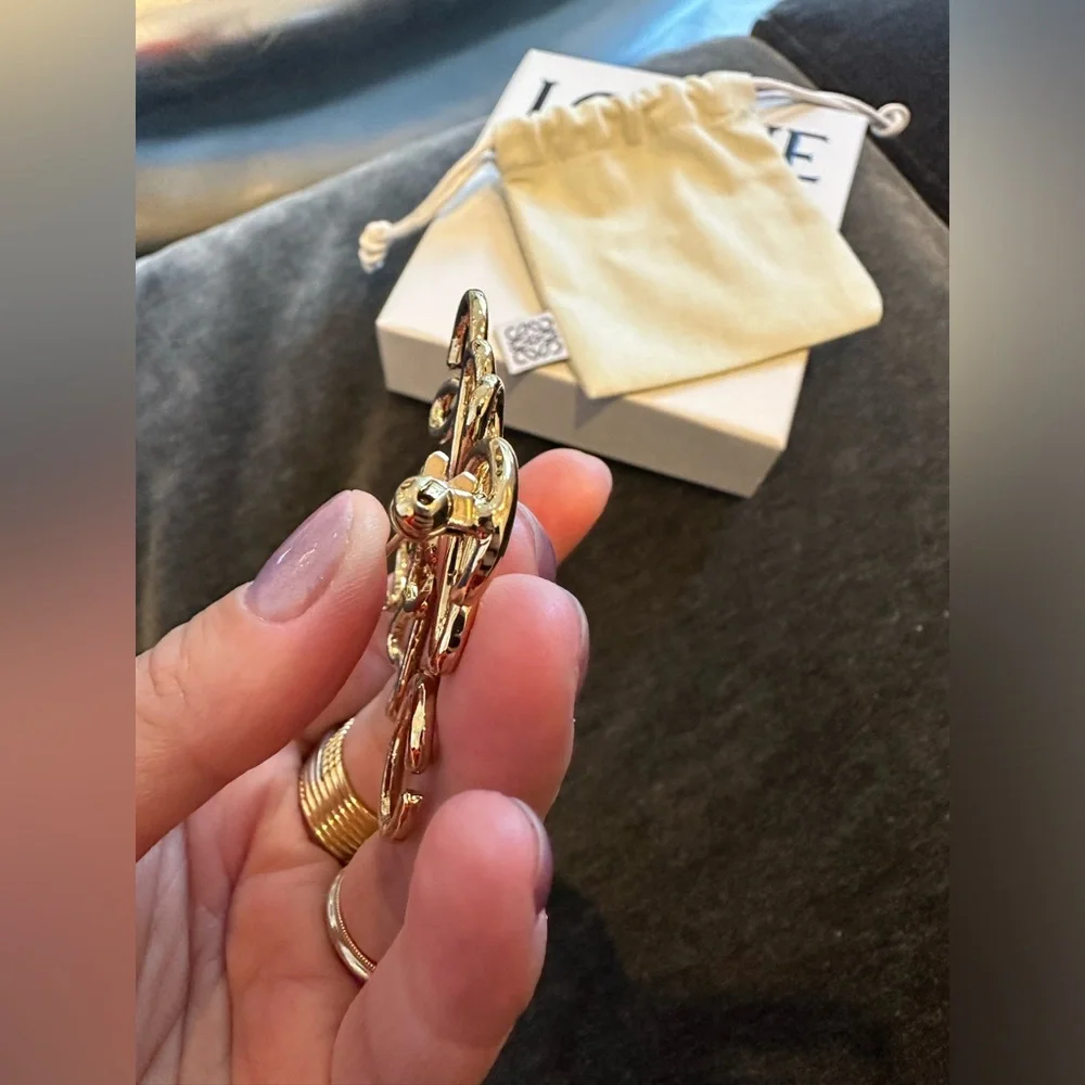 Loewe Gold Signature Anagram pin  Reposhed from a reputable posher . Never worn